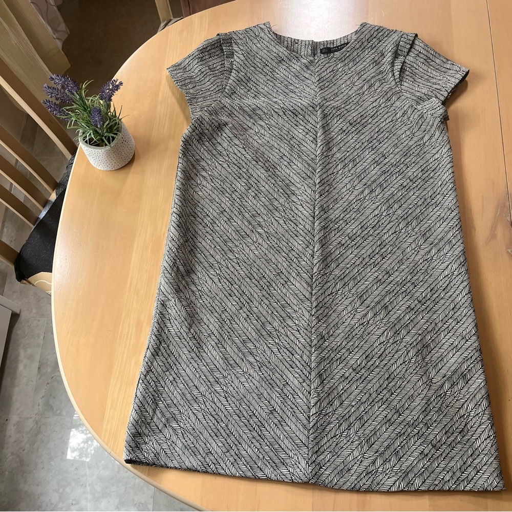 Euc Zara Basic Collection Neutrals Pattern Short … - image 4